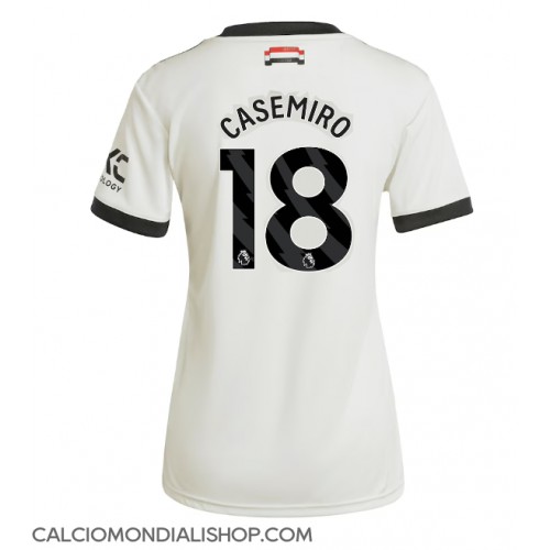 Maglie da calcio Manchester United Casemiro #18 Terza Maglia Femminile 2024-25 Manica Corta